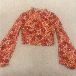 Floral Long Sleeve Women's Top